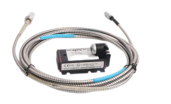 EPRO PR6423/010-100 8mm Eddy Current Sensor with M10x1 Thread and 4-Meter Armored Cable for Industrial Monitoring