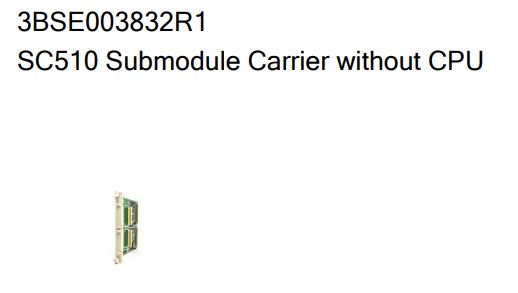 SC510 3BSE003832R1 ABB Submodule Carrier Without CPU