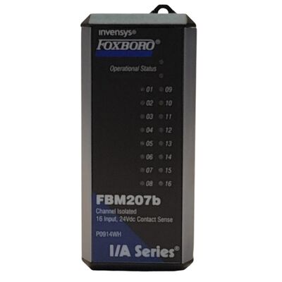 Foxboro FBM207B 16-Channel Isolated Input Module with RS-485 Support for Harsh Industrial Environments in I/A Series